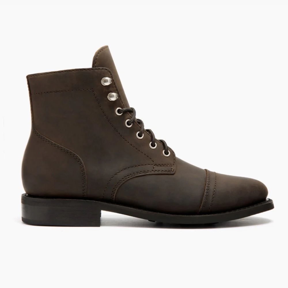 Thursday Captain Boots. Only worn once. Tobacco color.